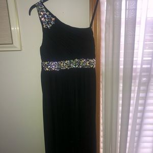 One Shoulder High-Low Prom Dress